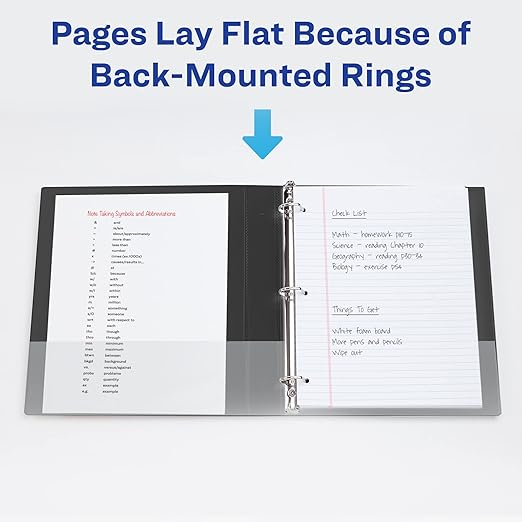 Avery Durable View 3 Ring Binder, 1 Inch Slant Rings, Lavender Binder (17083)