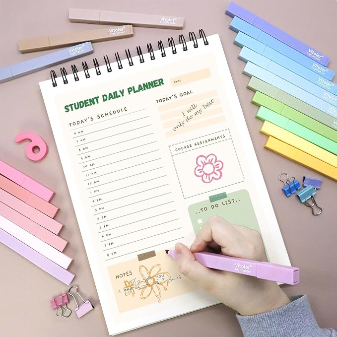 Highlighters, Pastel Highlighters Set, Assorted Color , Chisel Tip 20Pcs | cute ,high quality for bible study,books,journal,writing,school office