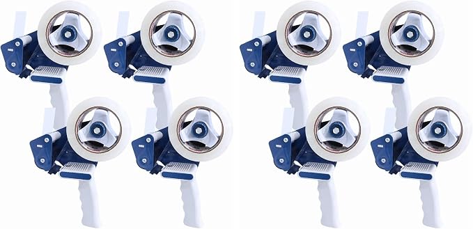 Perfectape Heavy Duty Packing Tape Gun, 2" Width, 8-Pack