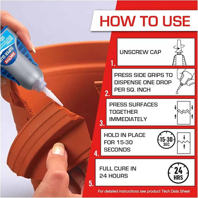 Loctite Super Glue Gel Control, Clear, 0.14 fl oz Bottle, Pack of 3