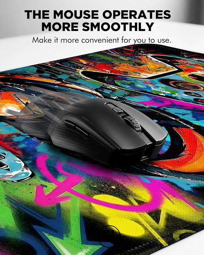 Mouse Pad, Desk Mat, 31.5x11.8in Large Mousepad, Game Console | Desk Pad with Stitched Edge & Rubber Non-Slip Bottom, Gaming Mouse Pad, Extended Mousepad for Home, Office