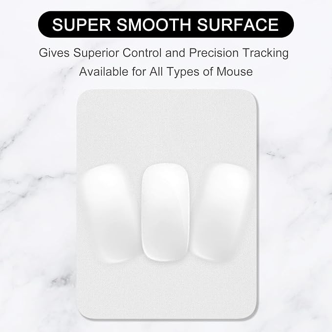 Hsurbtra Mouse Pad, Premium-Textured Square Mousepad 7 x 9 Inch, Thick 3 mm Anti-Slip Waterproof Rubber Pretty Cute Computer Mat for Office Gaming Laptop Women Kids Space Gray