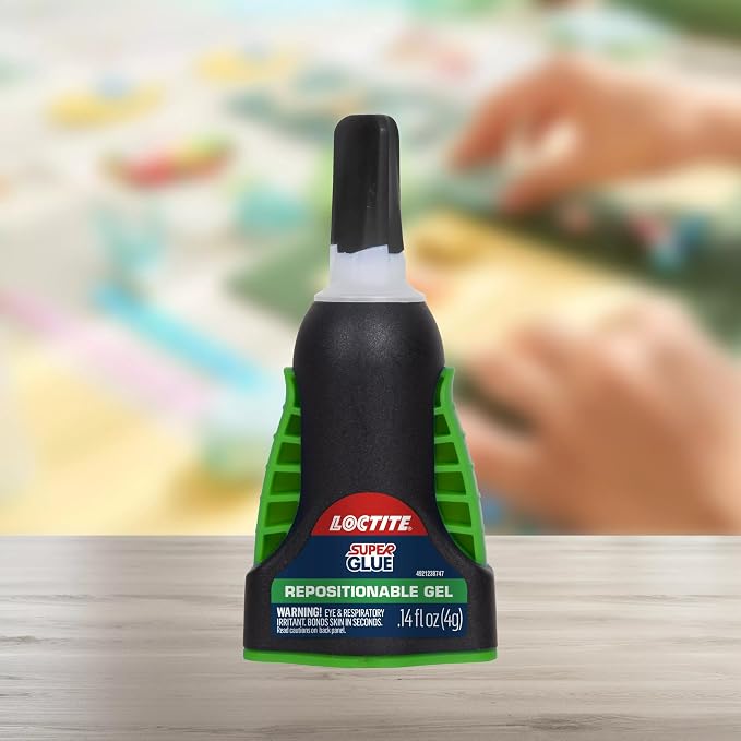 Loctite 1503241 Super Glue Extra Time Control, Clear, 0.14 fl oz Bottle, 1 Pack - Superglue for Plastic, Wood, Metal, Crafts & Repair, Cyanoacrylate Adhesive Instant Glue