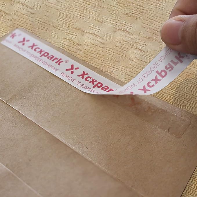 Xxcxpark 120 Qty Printable A4 Invitation Envelopes 4.25 x 6.25 Cards, Self Seal 120GSM Brown Paper Envelopes for Invitations, Papers, Photos, Documents, Wedding, Baby Shower, Easy to Seal and Peel