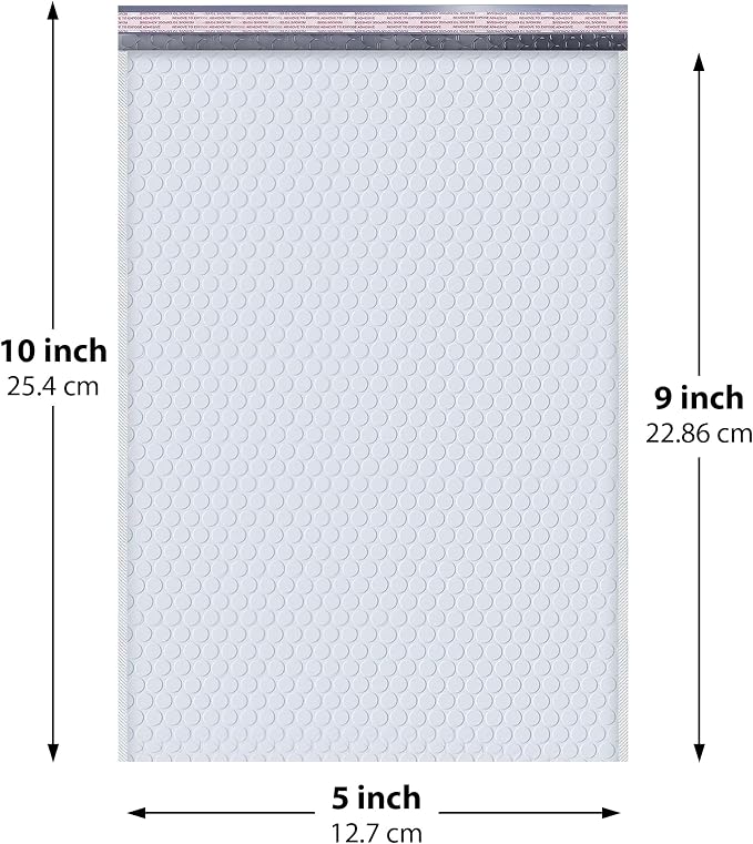 Small Bubble Mailers 5x10, Poly Padded Envelopes #00, 250 Pack Bulk | Fits Trading & Sports Cards, Self-Seal Closure, Cushioned Protection, Water-Resistant Poly, For Small Business Shipping