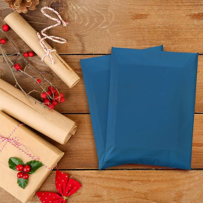 UCGOU Large Poly Mailers 14.5x19 Inch Navy Blue 50 Pack Shipping Bags | Self Seal Adhesive Waterproof Tear Proof Mailers Poly Bags Strong Mailing Envelopes Packing for Clothes Books Accessories
