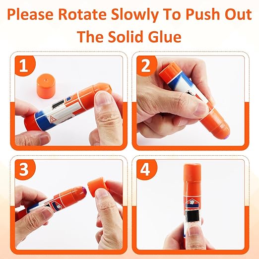 3Pcs Precision Tips Compatible with Elmer's 7g Glue Sticks, Fine Tip Glue Applicator for Family Crafts, Sewing, and Paper Projects