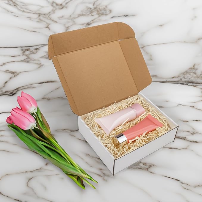 RLAVBL 11x9x3 Inches Shipping Boxes Set of 25, White Small Corrugated Cardboard Box, Mailer Boxes for Packing Small Business