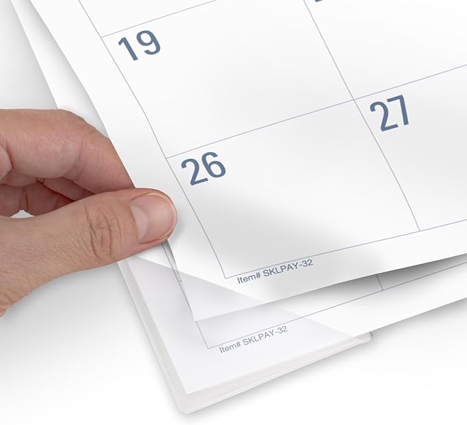AT-A-GLANCE Desk Calendar 2026-2027 Planning Pad, Academic 12-Month July-June, Monthly, 21-3/4" x 17" Standard, Easy-to-Read, Unruled Daily Blocks (SKLPAY32)