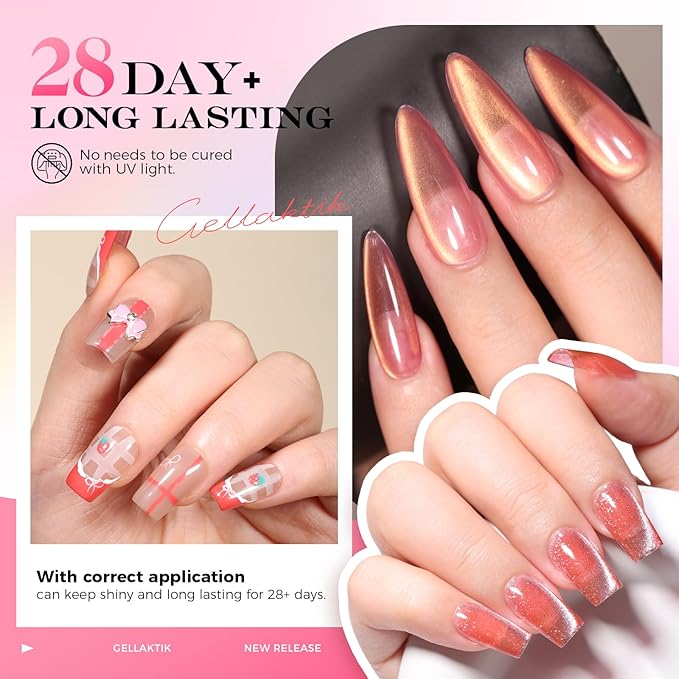 30ML Strong Nail Glue for Press On Nail Tips, Glue Gel for False Nails Fake Acrylic Nail, Upgraded Quick Drying, No Lamp Needed, Long Lasting