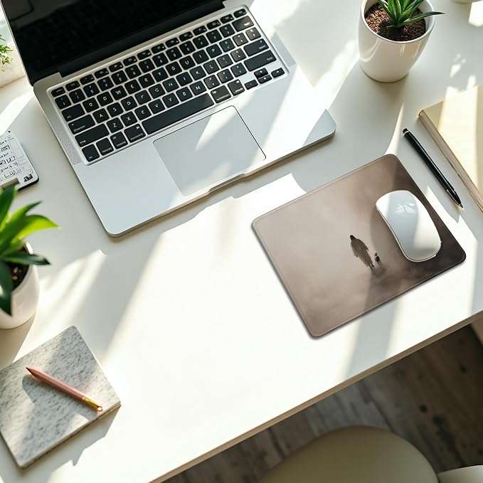 Christian Jesus with Lamb Mouse Pad, Christian Jesus Religious Gifts Mousepad for Office Desk Computers Laptop, Religious Faith Office Supplies Desk Accessories, 9.5x7.9 Inch