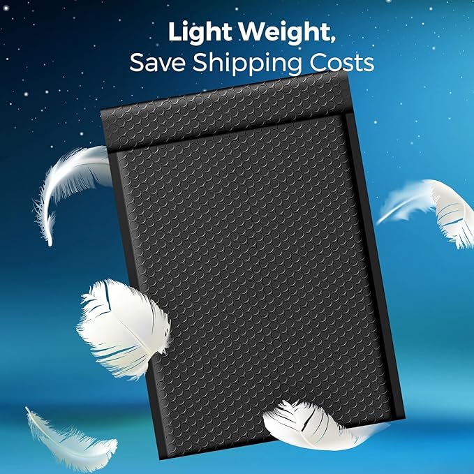 Fuxury Black Bubble Mailers 10.5x16" Padded Envelopes 3750Pack Bulk Strong Adhesion Full Pallet of Padded Mailers Thick Bubble Envelopes for Small Business Mailing Books Clothes Makeup Supplies