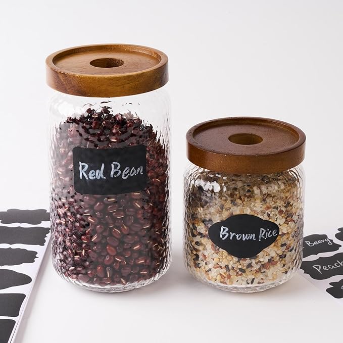 360Pcs Chalkboard Labels – 2.1x1.4 Inch Reusable Blackboard Stickers with 2 White Erasable Chalk Markers, 12 Assorted Shapes, for Mason Jars, Food Containers, and Pantry Storage (Pack of 2)