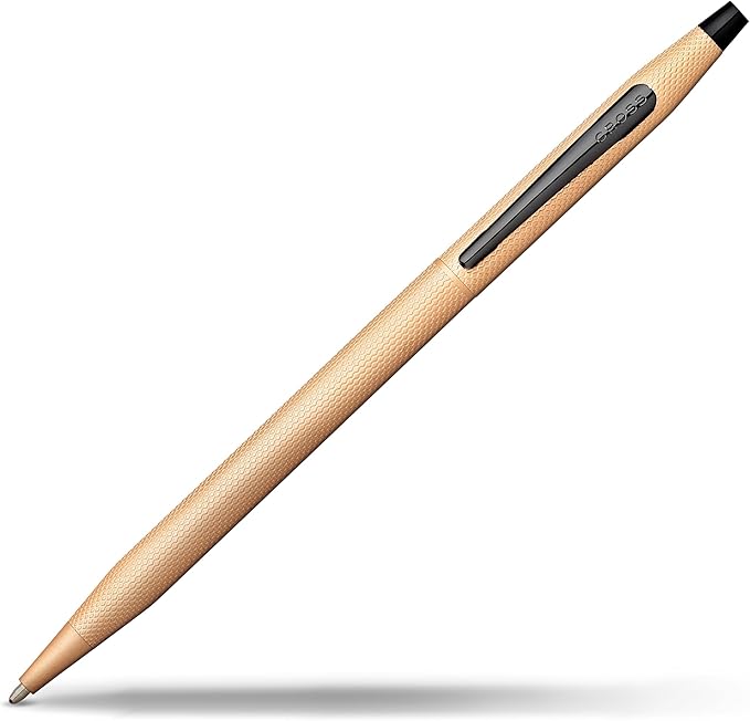 Cross Classic Century Brushed Rose-Gold PVD Ballpoint Pen - Refillable Pen for Effortless Writing - Black Ink - Durable Construction - Premier Distinctive Look - Gift-Ready