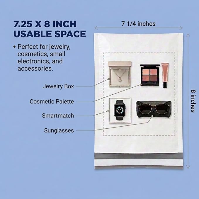 BOX USA Bubble Mailers 7-1/4" x 8" White (25-Pack) – Self-Seal Padded Envelopes with Bubble Lining, Poly Bubble Mailer Shipping Bags for Small Business, Ecommerce & Fulfillment Packaging