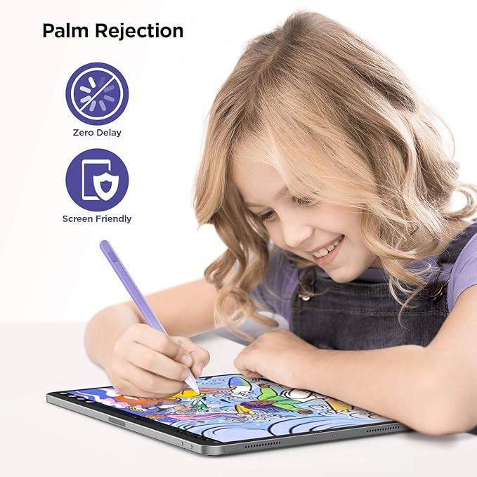 DEGGE Stylus Pen for iPad 2018-2025, 15Mins Fast Charge for Apple Pencil, Palm Rejection, Compatible with iPad A16 11/10/9/8/7/6, iPad Pro M5/M4/12.9"/11", iPad mini 7/6/5, iPad Air M3/M2/5/4/3