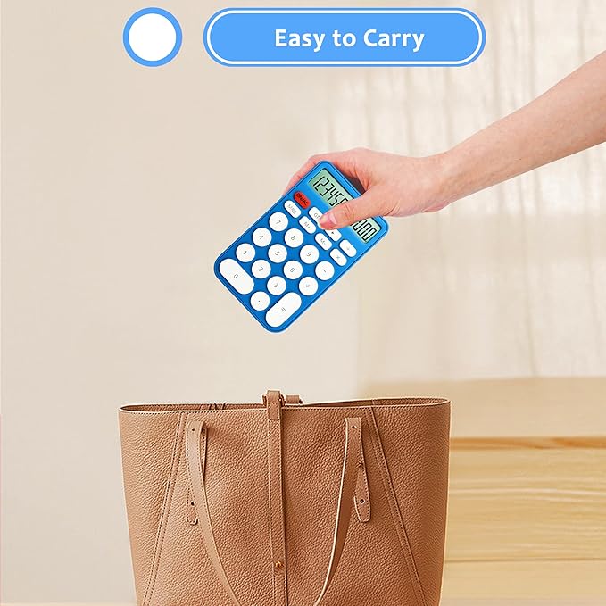VEWINGL Standard Calculator, 12 Digit Large Display Desktop Calculator with Big Buttons for Office, School, Home & Business