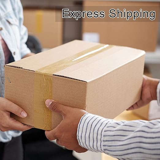 BOMEI PACK Tan Packing Tape Refills, Bulk Brown Packing Tape with Dispenser for Shipping, Moving and Packaging, 12Rolls 2.4 Mil 1.88 Inch x 60 Yards