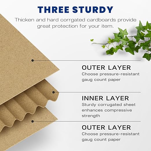 Golden State Art 9x6x4 Inches Shipping Boxes 28 Pack, Brown Corrugated Cardboard Box for Small Business Mailing Shipping and Storage