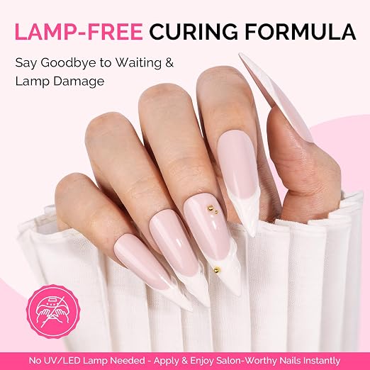 MelodySusie Super Strong Nail Glue Semi Solid Glue Press On Nails, 2PCS | Quick Drying, No UV Lamp Needed, Long Lasting, Nail Glues DIY Home Salon Manicure