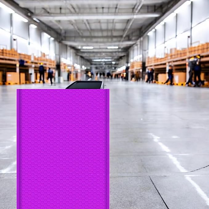 iMBAPrice 500-Pack #000 (4" x 8") Premium Mat Purple Color Self Seal Poly Bubble Mailers Padded Shipping Envelopes (Total 500 Bags)