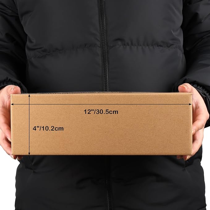 EdenseeLake 40 Pack 12x4x4 inches Shipping Boxes Small Cardboard Boxes for Packing, Moving, Mailing, Brown