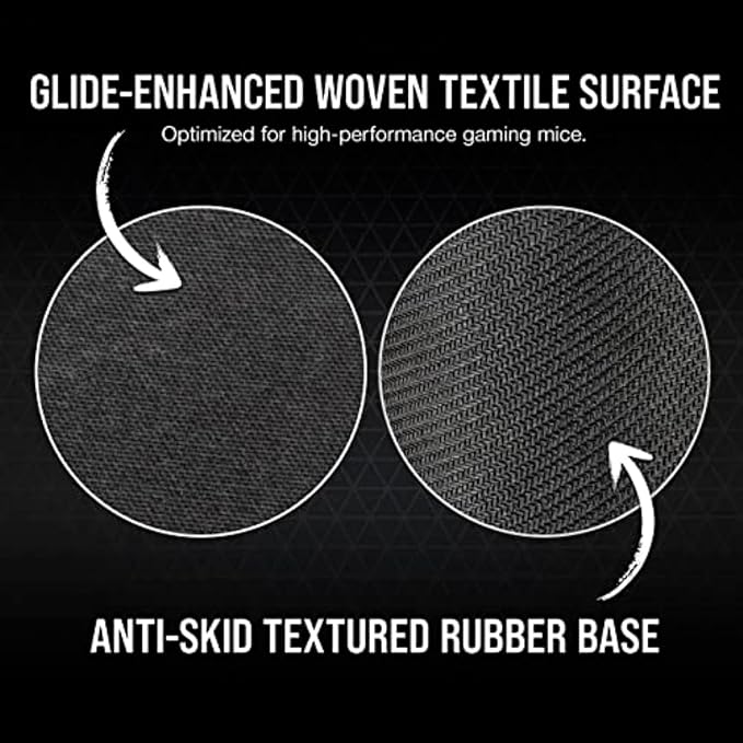 Corsair MM700 RGB Extended 3XL Cloth Gaming Mouse Pad/Desk Mat - Massive 1,220mm x 610mm (48” x 24”) Cloth Surface, 360° Three-Zone RGB Lighting, Two USB Ports - Black