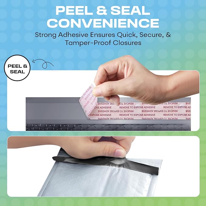 Arctic White Bubble Mailers 10.5x16 Poly Padded Envelopes #5 200 Pack | Fits Books, Comics & Apparel, Self-Seal Closure, Cushioned Protection, Water-Resistant Poly, Bulk Pack
