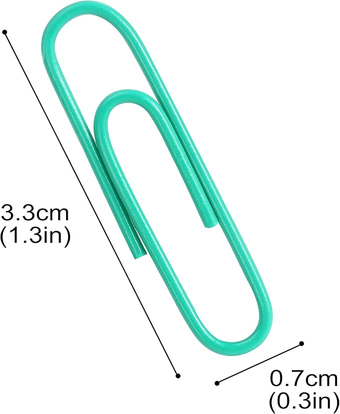 Mr. Pen- 1.3 Inch Paper Clips, 450 Pack - Small, Cute, Colored, Mini, Colorful