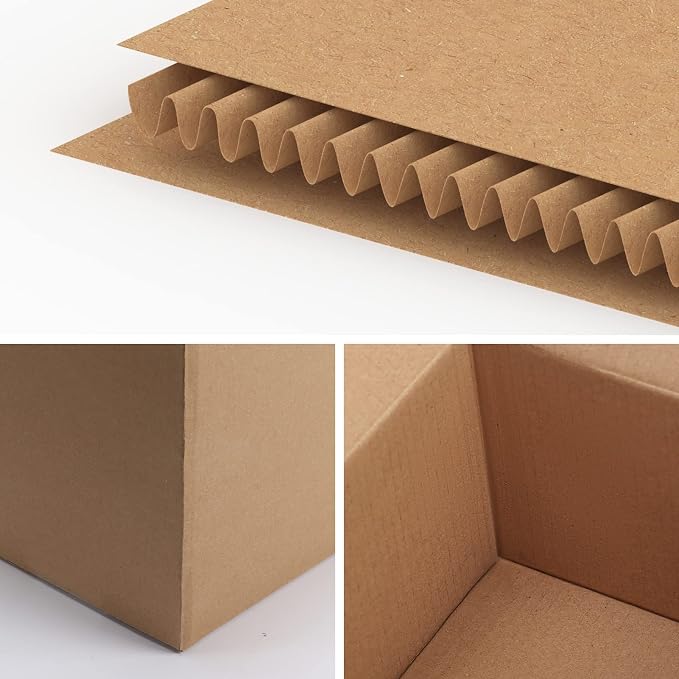 Edenseelake 40 Pack 6x6x6 inches Shipping Boxes Small Cardboard Boxes for Packing, Moving, Mailing, Brown