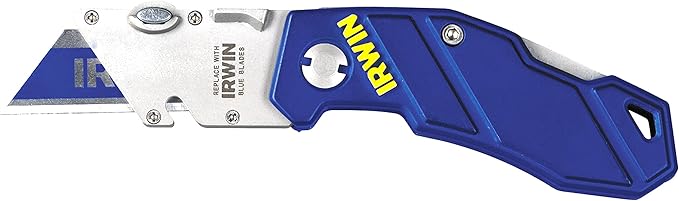 IRWIN Utility Knife, Folding (2089100) , Blue (Pack of 2)