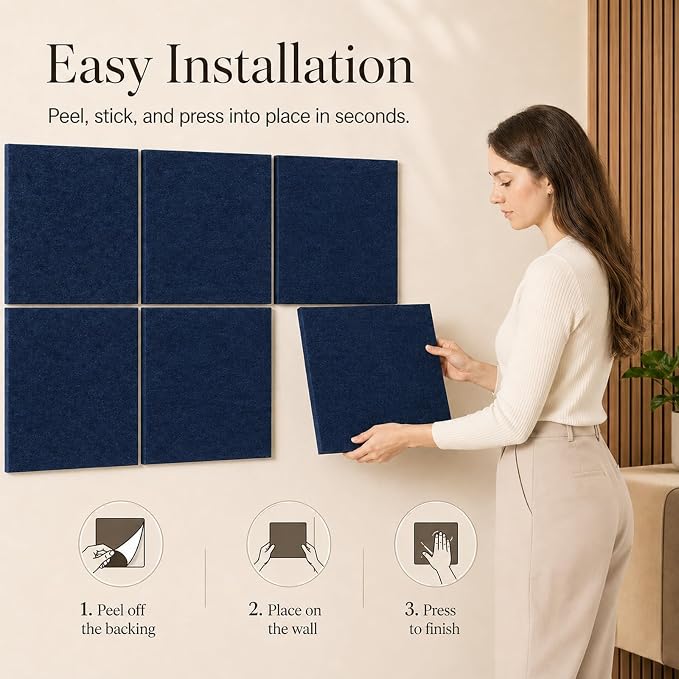 Felt Bulletin Board Tiles, Large Cork Board Alternative,24 x 36 in | 0.35 in modular felt wall tiles for notes, photos, schedules, reminders in offices, classrooms, home and office workspaces
