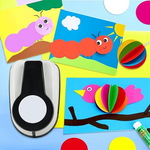 Circle Punch, Hole Puncher for Crafts, Paper Punches for Crafting, 1 inch Circle Hole Punch, Crafts Punches, Round Puncher Cutter
