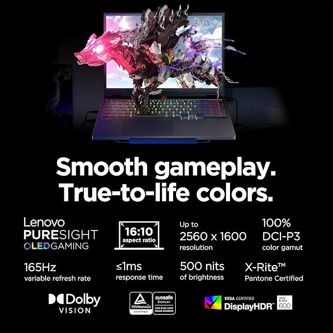 Lenovo Legion 5i 16" Gaming Laptop - Intel Core Ultra 9 275HX - GeForce RTX 5060 - WQXGA (2560x1600) - Windows 11 Pro-W/Mouse pad (64GB RAM | 1TB PCIe SSD+pro)