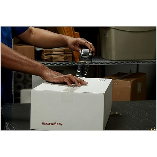 Scotch Box Lock Packaging Tape, 1 Roll with Dispenser, 1.88 in x 800 in, Extreme Grip, Sticks Instantly to Any Box (195) (Pack of 2)