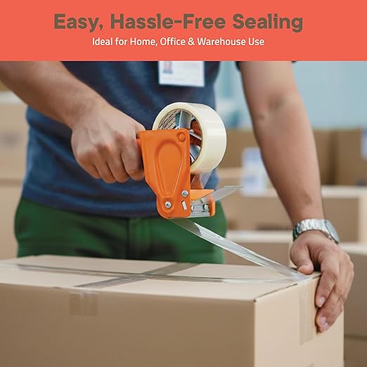 12 Rolls Clear Packing Tape 2 Inch Wide – Strong Adhesion & Durable 1.7 Mil Thickness Clear Packing Tape for Moving, Shipping & Storage – Smooth Unwinding Packaging Tape Refill, 60 Yards Per Roll
