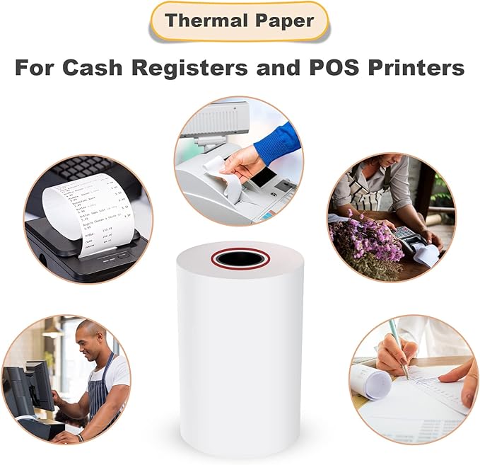 MFLABEL® 600 Rolls 2 1/4" x 85' Thermal Paper Cash Register POS Receipt Paper