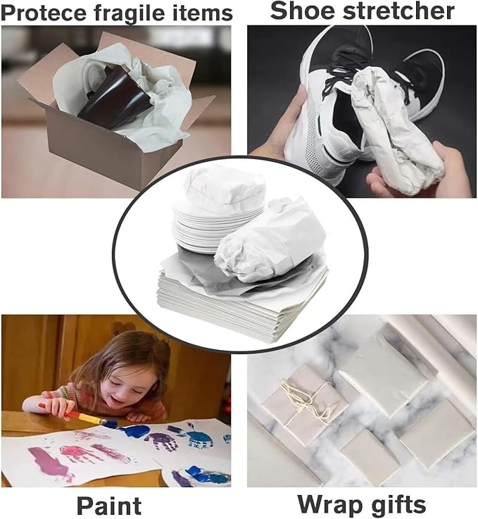 12 * 24 inch Packing Paper for Moving 155 Sheets Protecting Fragile China and Glasses,Small Wrapping Paper for Shipping and Moving Box Filler