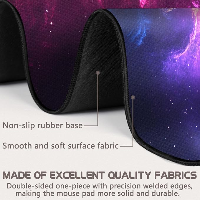 Mouse Pad Gaming - Desk Mat for Keyboard and Mouse - Large Mouse Pads for Desk, Gaming Mousepad with Non-Slip Base, Desks Pad (31.5" X 11.8") for Game, Office and Home