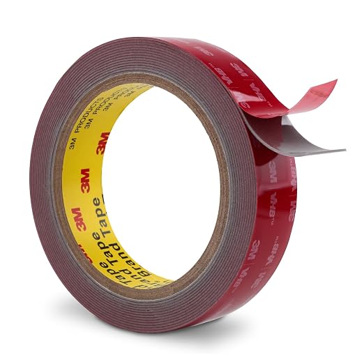 3M Double Sided Tape 1" x 15.4Ft Heavy Duty Mounting Tape Grey | Foam Tape Waterproof for Indoor Outdoor Home Office Car Decor