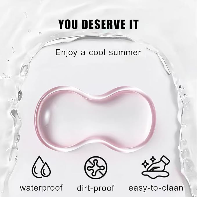 Mouse Pad with Wrist Rest, Soft Cloud Gel Keyboard Mouse Pad Set with Hand Wrist Support, Cute Non Slip Office Desk Accessories for Comfort/Pain Relief/Computer/Laptop (Pink Wave)