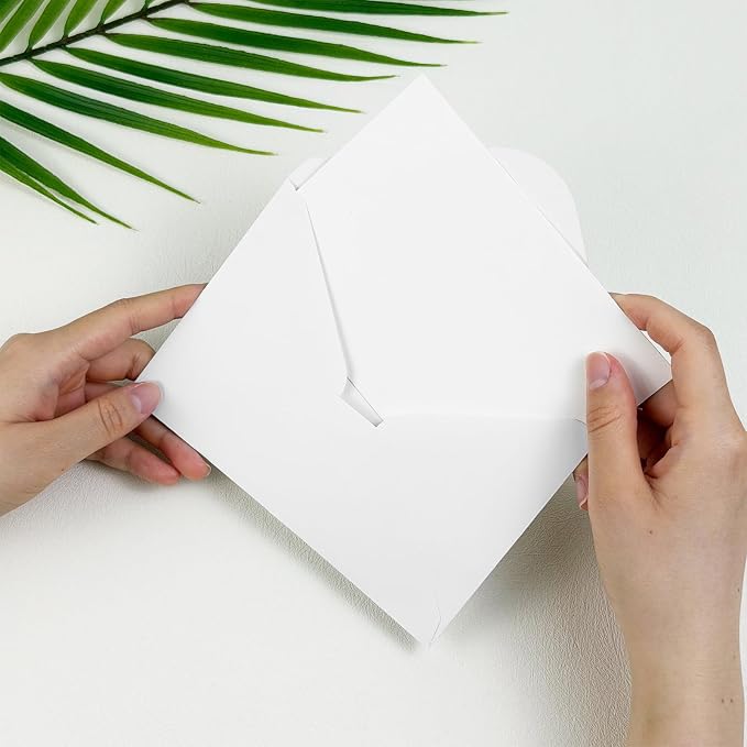 50 PCS White Colorful A4 Envelopes,4x6 Envelopes for Invitations | 4x6 Envelopes for Greeting Cards, Great for Invitations, Wedding Invitation, Birthday, Baby Shower, Graduation