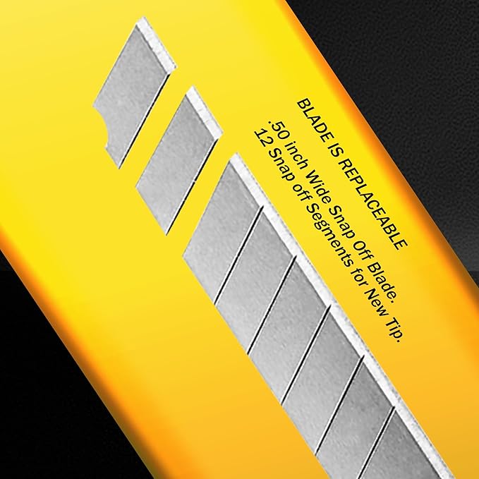 100x Bulk Small Yellow Utility Knife Box Cutters Snap Off Blade 9MM Blade