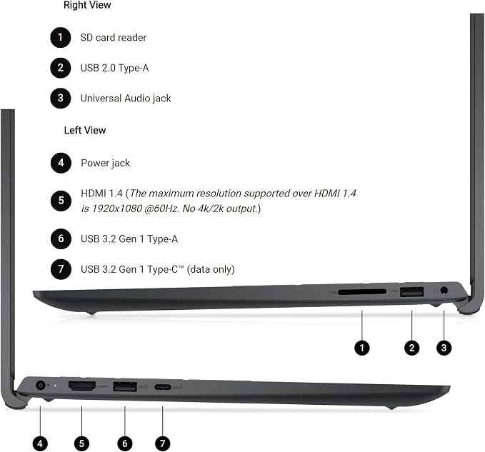 Dell Pro 15 Business Laptop, Intel Core i7-1355U, 16GB DDR5 1TB SSD | High Efficiency Office Notebook, Multi-Tasking, All-Day Battery Power, WiFi 6, Portable, FHD 120Hz Display