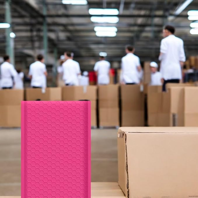 iMBAPrice 8.5x12 Inch Hot Pink Bubble Mailers #2 – 100 Pack Self-Seal Padded Envelopes, Waterproof Bubble Cushion Mailers for Small Business Packaging & Shipping