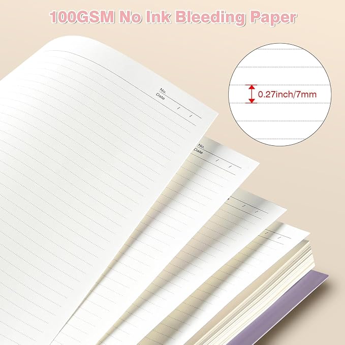 Spiral Notebook 8.5" x 11", 5 Subject Notebooks College Ruled with Dividers | 300 Pages 100GSM Thick Spiral Writing Journal for Women & Men, Large A4 Lined Journal Notebooks for Work, School Supplies