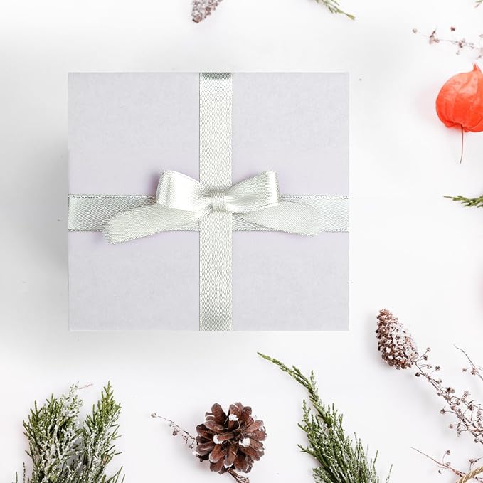 25-Pack Shipping Boxes 8x8x2 Inches, White | Corrugated Cardboard Box for Business Packing, Shipping, and DIY, Easy to Fold and Assemble