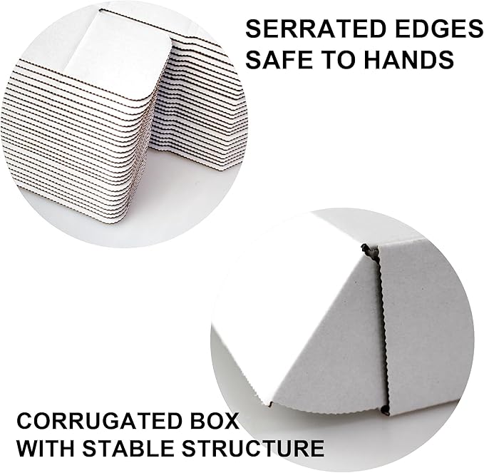12x9x3 Shipping Boxes 20-Pack, White Corrugated Cardboard Boxes for Mailing, Shipping & Small Business Packaging
