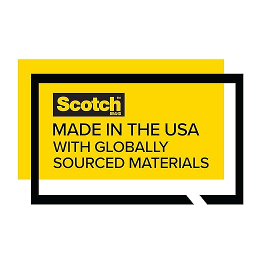 Scotch Heavy Duty Shipping Packing Tape, Clear, Shipping and Packaging Supplies, 1.88 in. x 27.7 yd., 1 Tape Roll with Dispenser