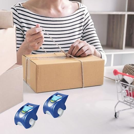 6 Rolls Clear Packing Tape - Quiet Packaging Tape 1.5 INCH Core Shipping Tape Refill Rolls Moving Tape for Packing Boxes, 2" x 25 Yards